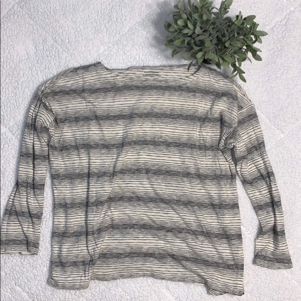 Eileen Fisher Striped Oversized Long Sleeve